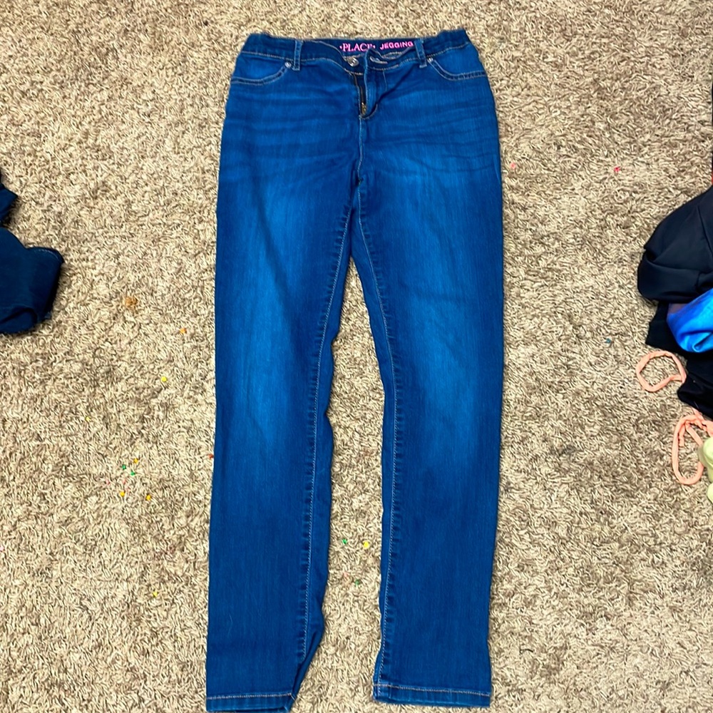 Dark blue jeans, girls